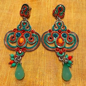 Ornate Beaded Earrings